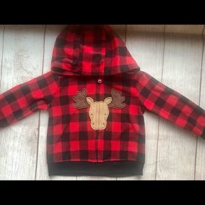 Child Of Mine 18 Mo Buffalo Plaid Full Zip Hood